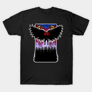 Mothman West Virginia Wing Humanoid Moth Retro Vintage T-Shirt